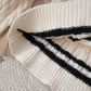 Varsity Cable Knit V-Neck Sweater (3 Colors)