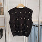 Cable Knit Pearl Vest (3 Colors)