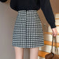 Gingham Tweed Mini Skirt (2 Colors)