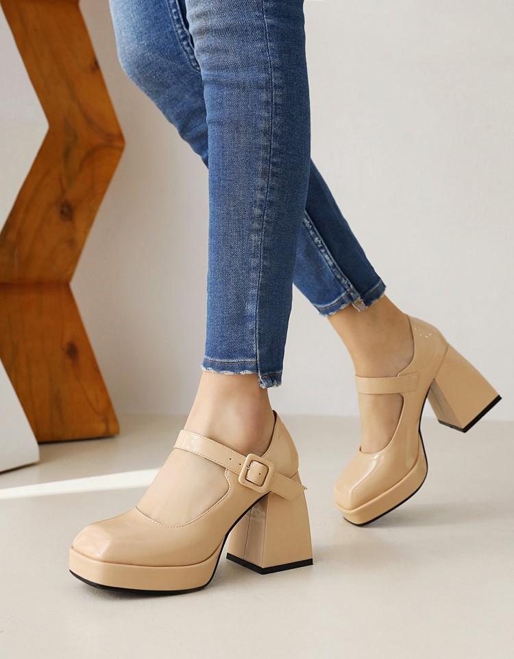 Classy Mary Jane Block Heels (3 Colors)