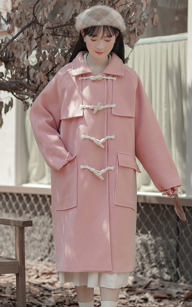 Sorbet Toggle Button Coat (Pink)