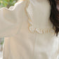 Budding Blossoms Cropped Jacket (White)