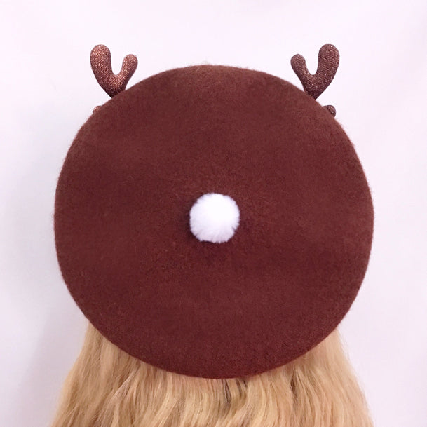 Sweet Deer Beret (3 Colors)