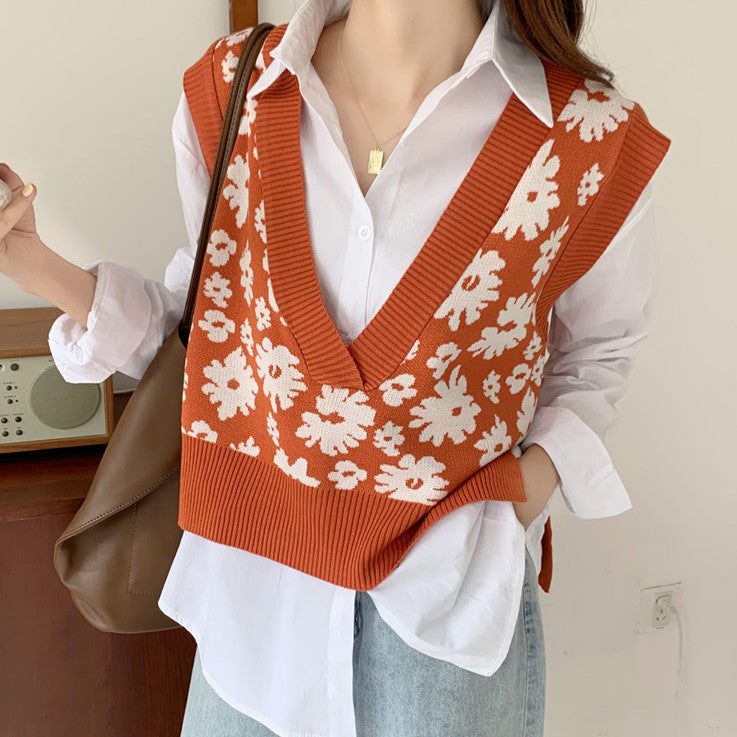 Rustic Floral Vest (2 Colors)