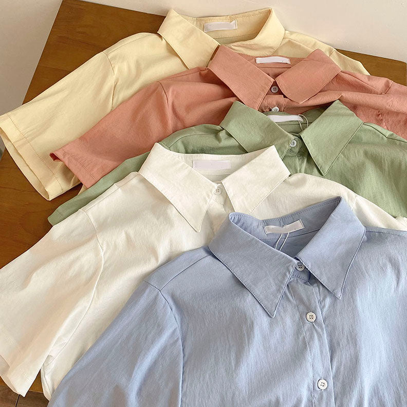 Candy Button Up Shirt (5 Colors)