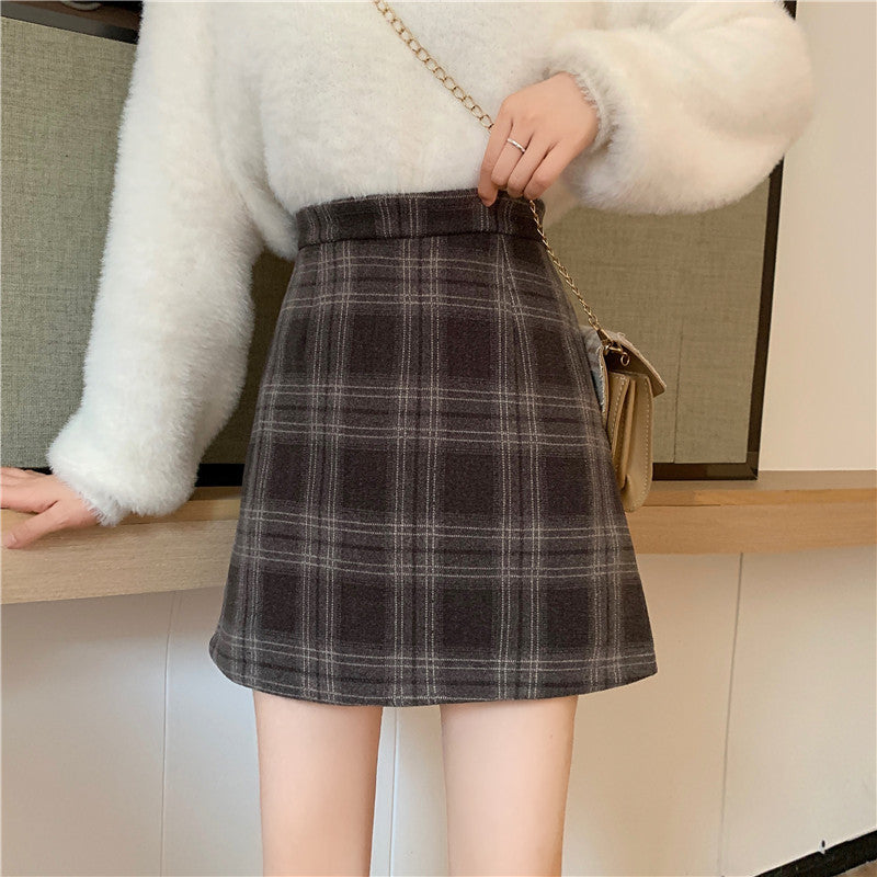 Ashy Plaid Mini Skirt (3 Colors)