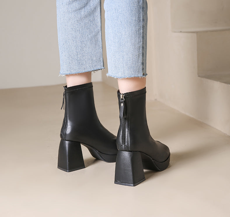 High Ankle Platform Boots (3 Colors)