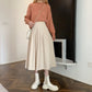 Corduroy Suede Midi Skirt (5 Colors)
