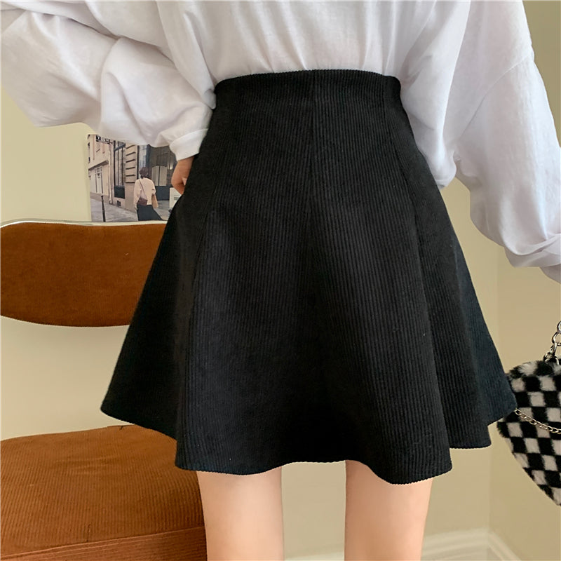 Corduroy Twirl Skirt (3 Colors)