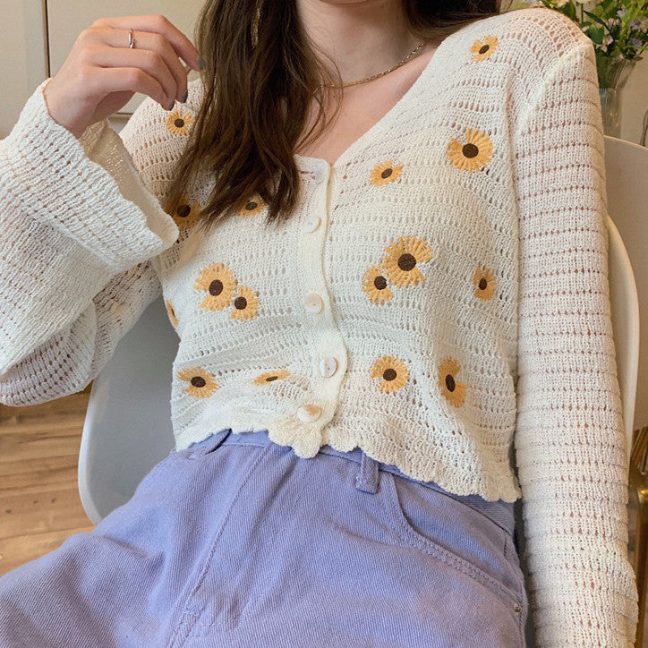 Sunflower Open Knit Cardigan (4 Colors)