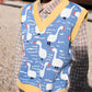 Duck Sweater Vest (Blue/Yellow)