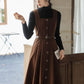 Button Up Corduroy Pinafore Dress (2 Colors)