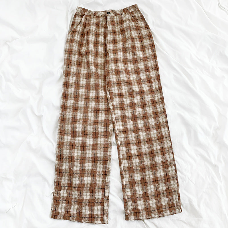 Fall Checkered Plaid Pants (2 Colors)