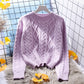 Macaron Cable Knit Sweater (4 Colors)