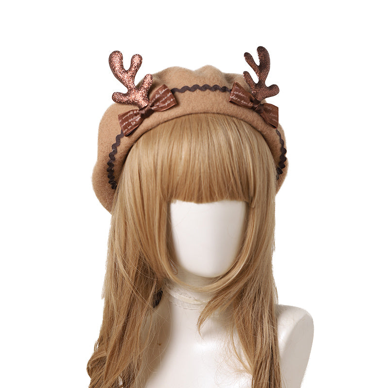 Sweet Deer Beret (3 Colors)