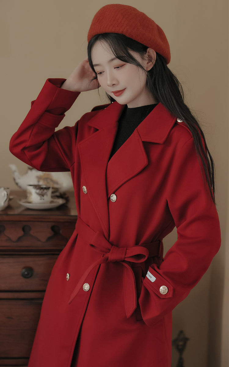 Classic Double Breasted Coat (2 Colors)