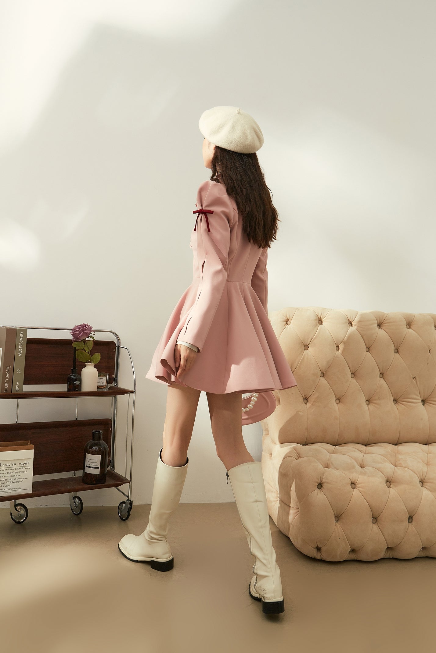 Miss Chic Blazer Dress (Pink)