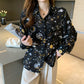 Cosmic Galaxy Button Up Shirt (Black)