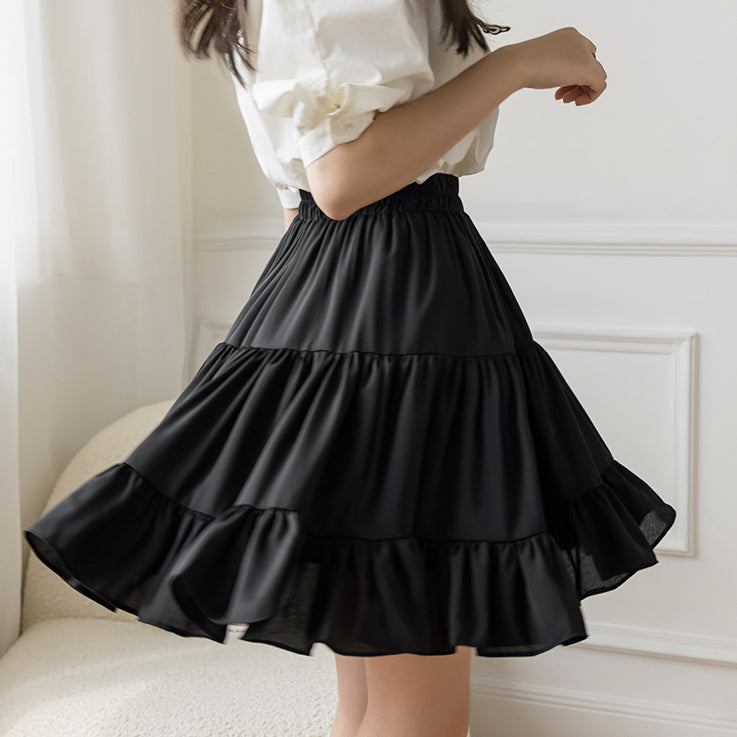 Basic Tiered Skirt (2 Colors)