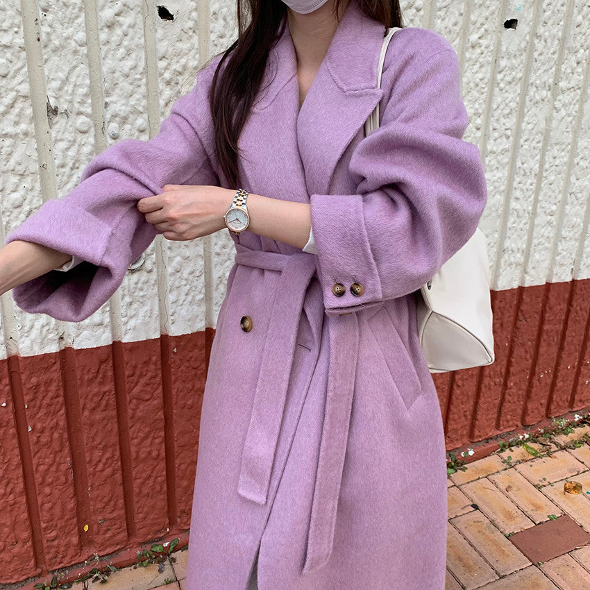 Cuffed Sleeve Coat (3 Colors)