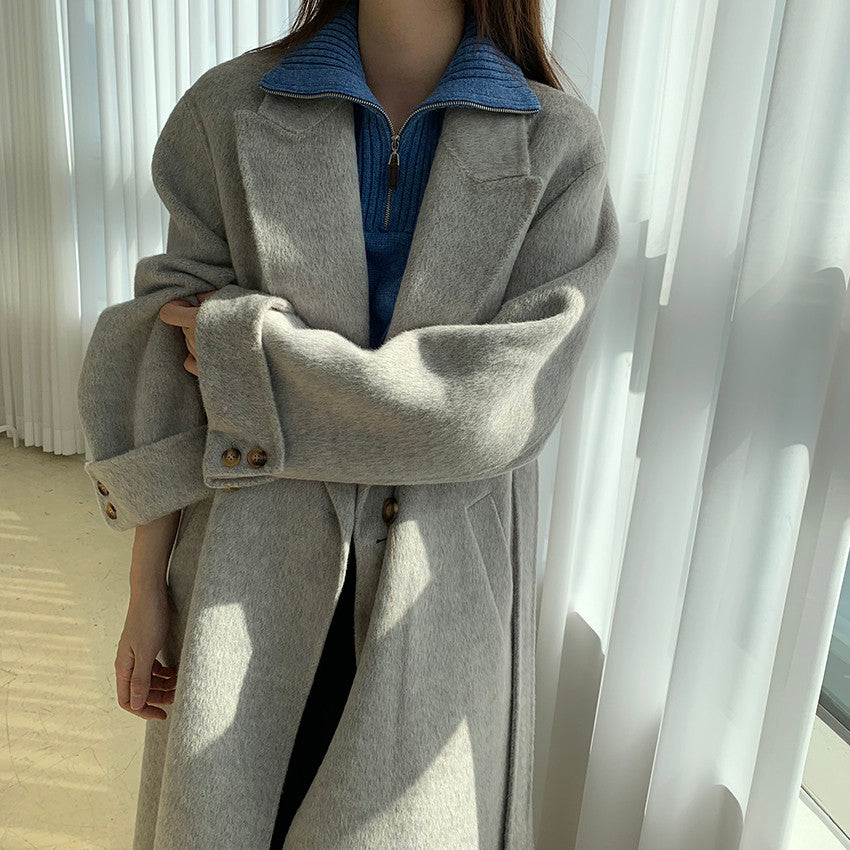 Cuffed Sleeve Coat (3 Colors)