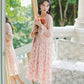 Tea Cup Floral Cami Dress (Pink)
