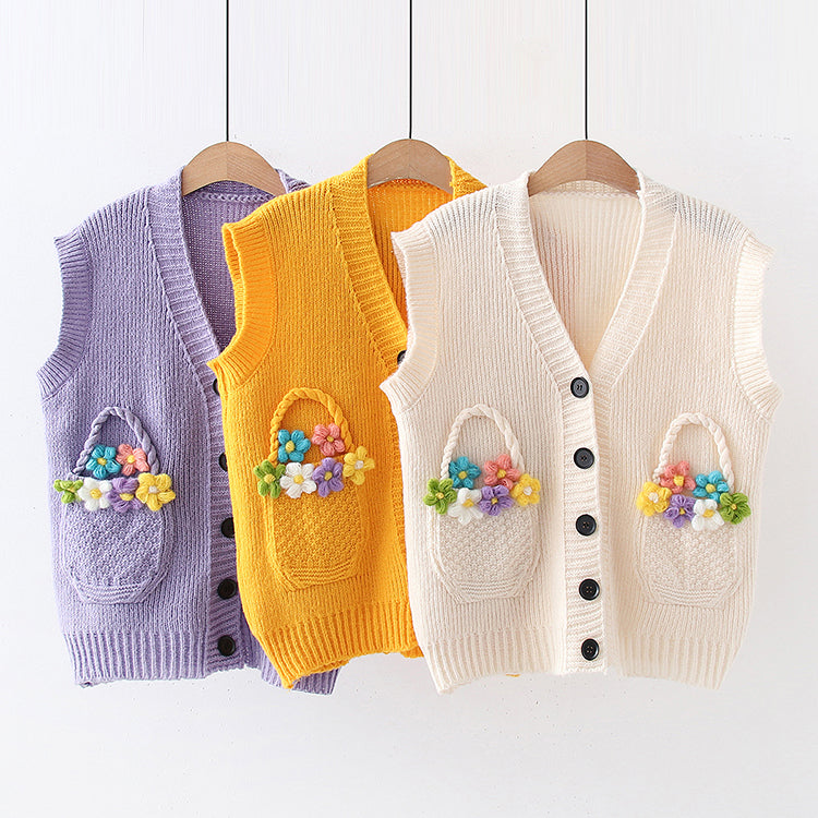Flower Basket Vest (3 Colors)