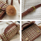 Plaid Mini Satchel Crossbody Bag (3 Colors)