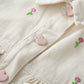 Budding Blossoms Cropped Jacket (White)