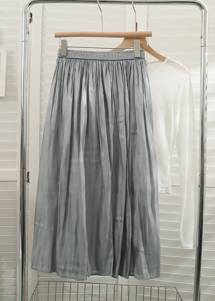 Satin Shine Midi Skirt (7 Colors)