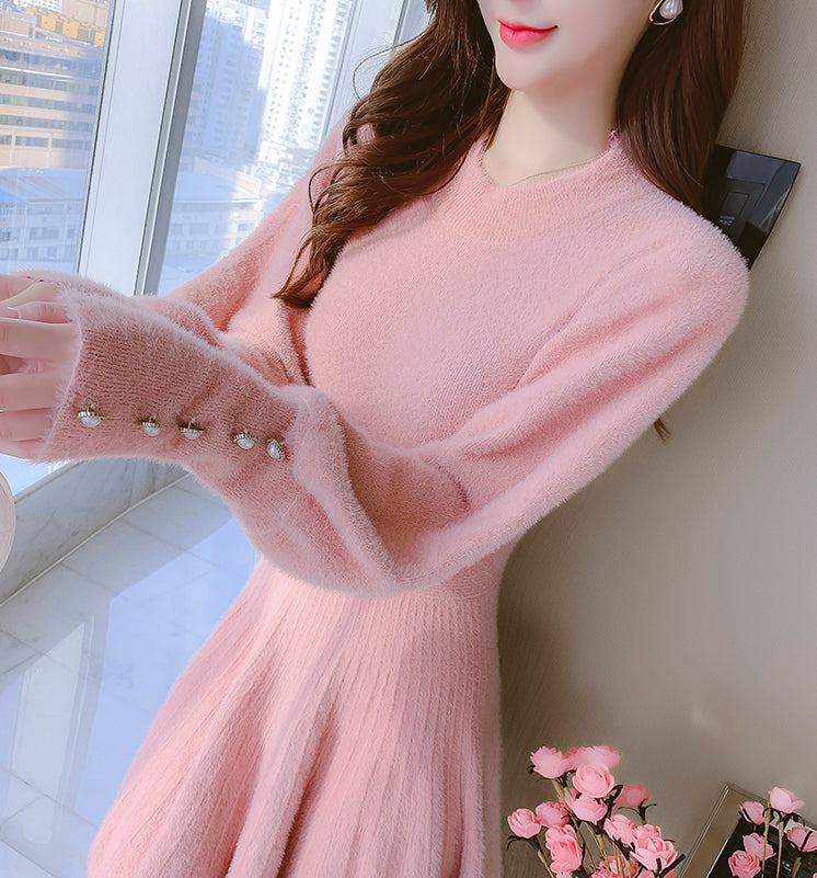 Slow Mornings Sweater Dress in Hot Pink • Impressions Online Boutique