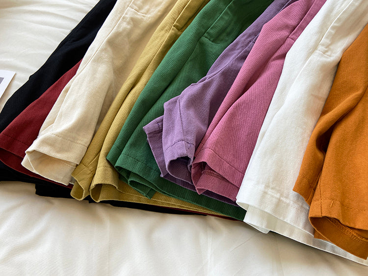 Rainbow Denim Everyday Shorts (9 Colors)