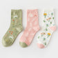 Spring Bunny Sock Set (Green/Pink)
