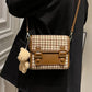 Tweed Plaid Satchel Crossbody Bag (3 Colors)