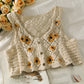 Sunflower Crochet Vest (2 Colors)
