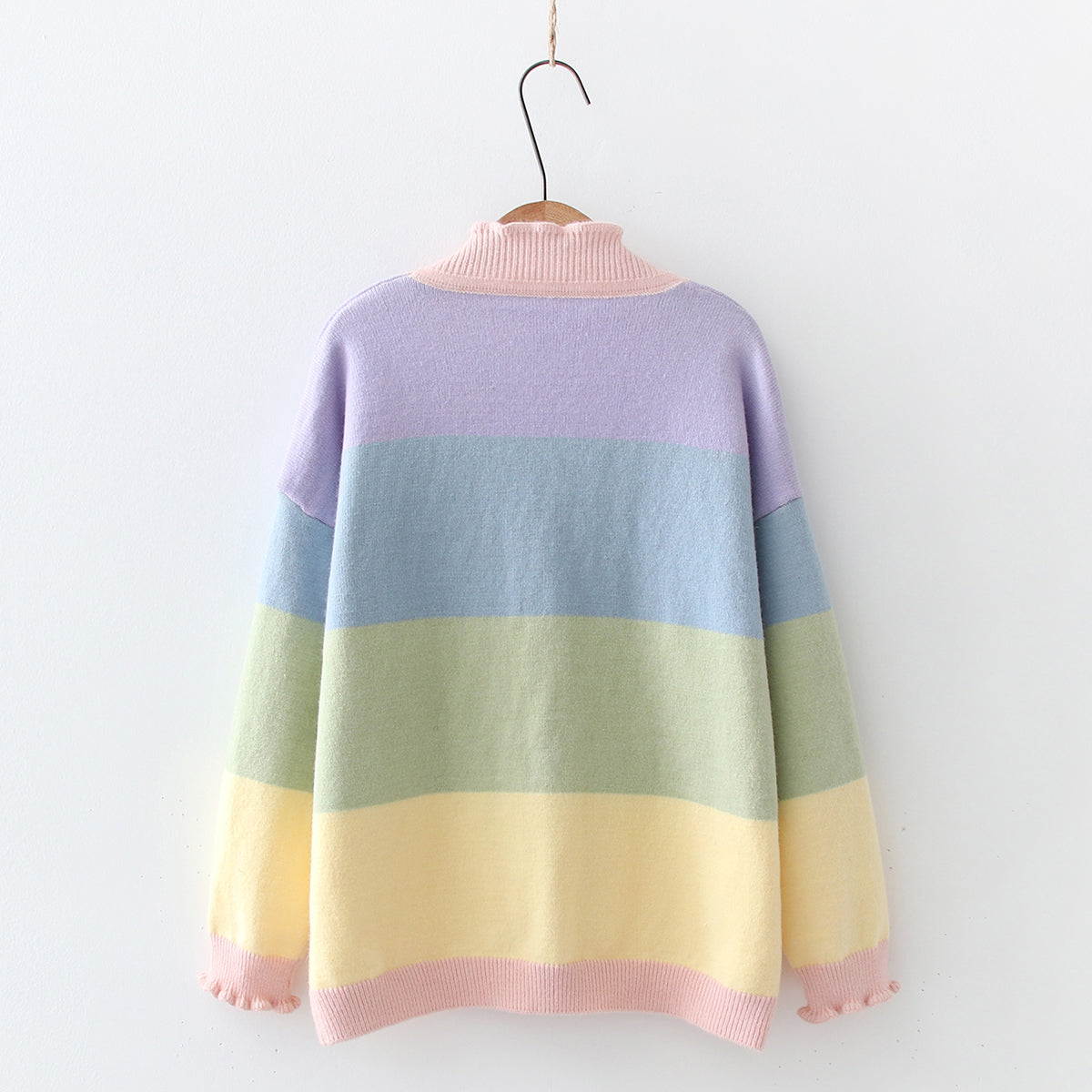 Pastel Stripe Cardigan (Rainbow)