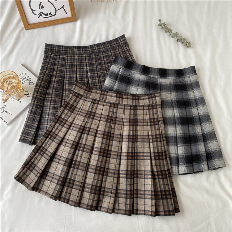 Multi Plaid Tennis Skirt (5 Colors)