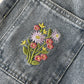 Embroidered Floral Pocket Jeans (Light Denim)