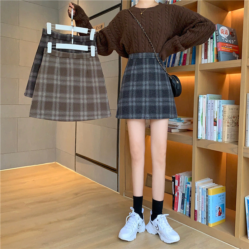 Ashy Plaid Mini Skirt (3 Colors)