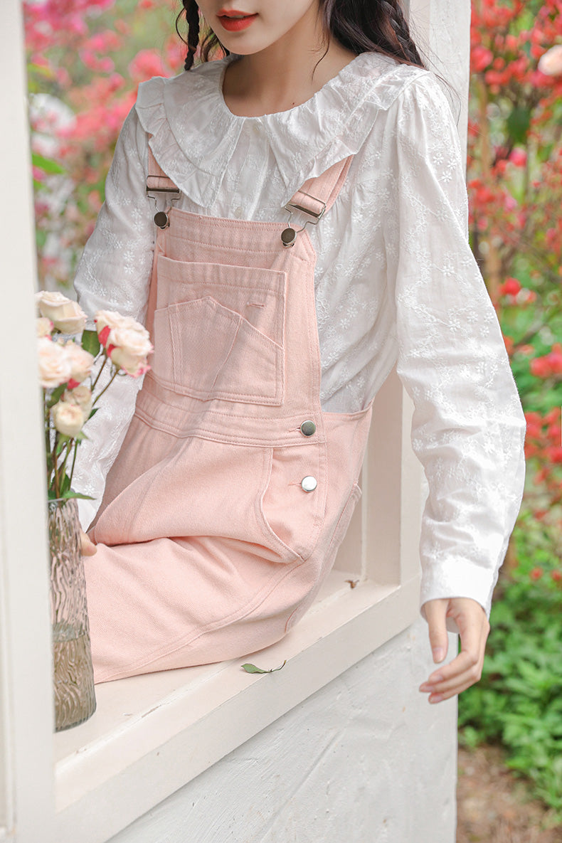 Spring Denim Overalls (Pink) – Megoosta Fashion