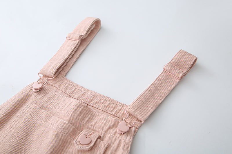 Sweet Heart Overalls (Pink)