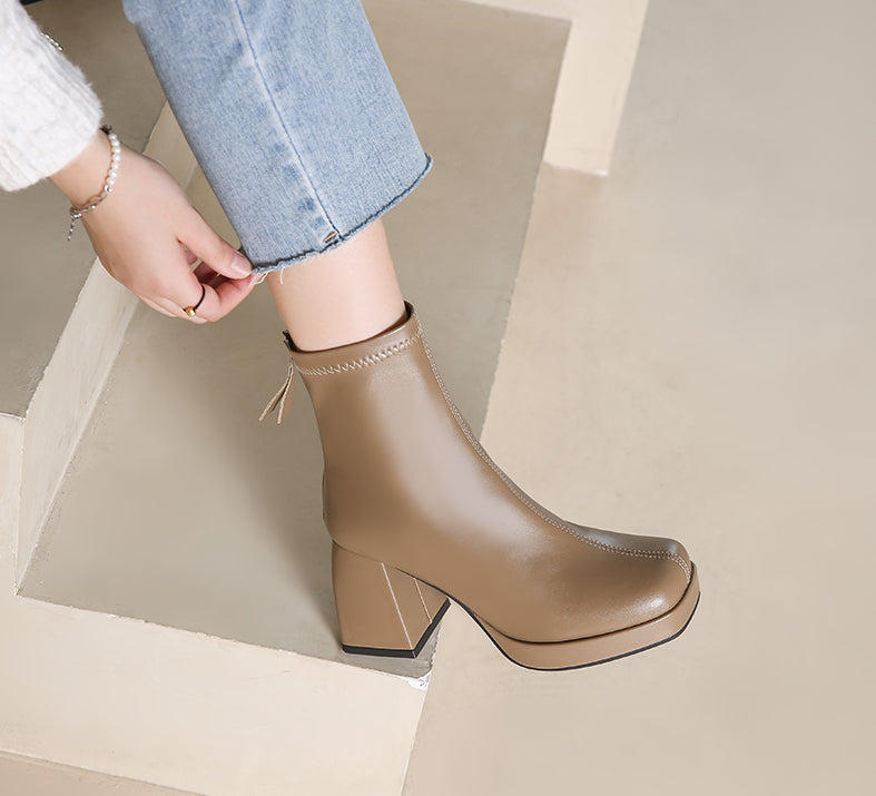 High Ankle Platform Boots (3 Colors)