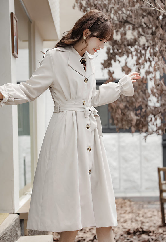 Winter white hotsell trench coat