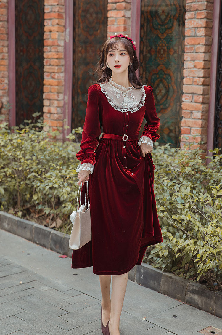 red velvet midi dress HAPPY CLOTHING OFF-SHOULDER FLORAL MAXI IN neckline and delicate spaghetti straps Velvet Midi Dress Red Velvet