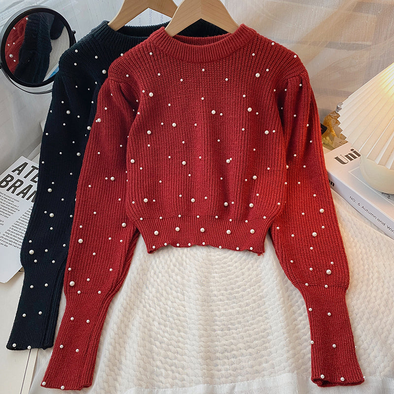 Pearl Cropped Sweater (3 Colors)