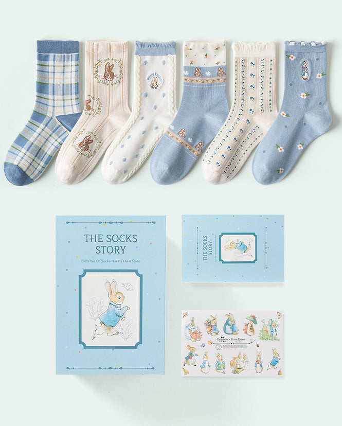 Peter Rabbit Socks Gift Box (Blue)