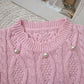 Cable Knit Pearl Vest (3 Colors)