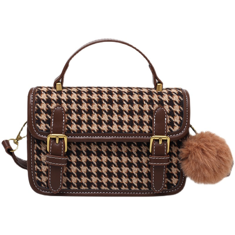 Plaid Mini Satchel Crossbody Bag (3 Colors)