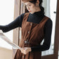 Button Up Corduroy Pinafore Dress (2 Colors)
