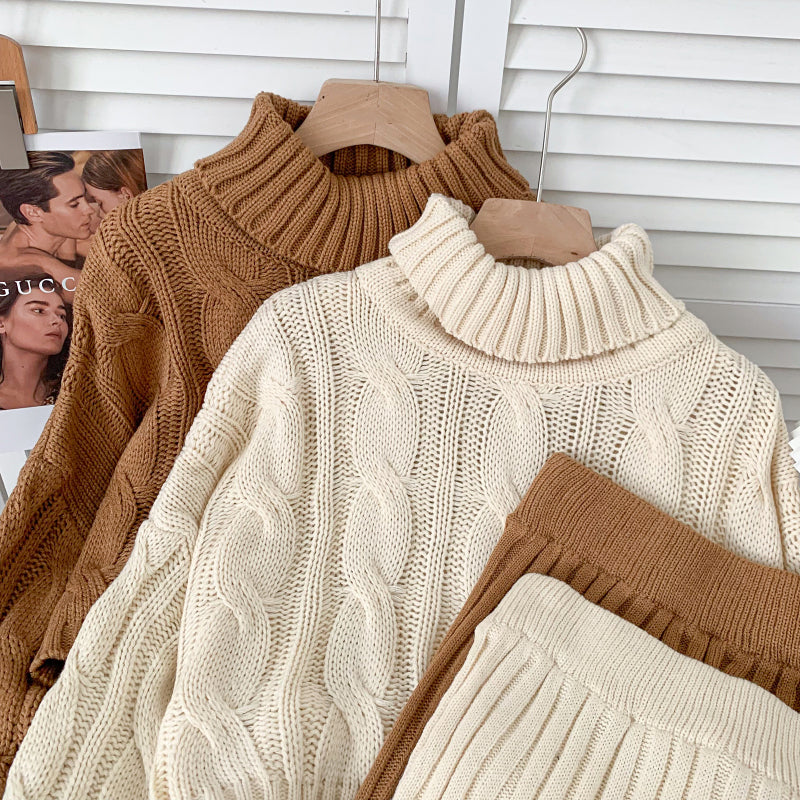 Knit turtleneck outlet